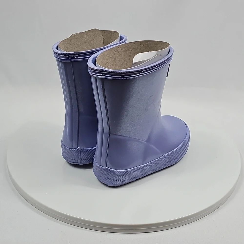 NIB Hunter Toddler First Classic Nebula Rain Boots Iridescent Purple Lavender 5